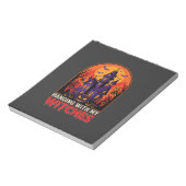 Halloween Laboratorium Monster Pompoen Maan Vector Notitieblok (Linkerzijde)
