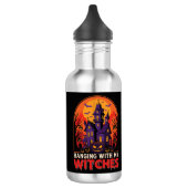 Halloween Laboratorium Monster Pompoen Maan Vector Waterfles (Links)