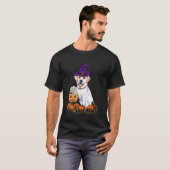 Halloween Labrador Heks T-shirt (Voorkant volledig)
