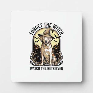 Halloween Labrador Heks Vintage Retriever Hond Des Fotoplaat