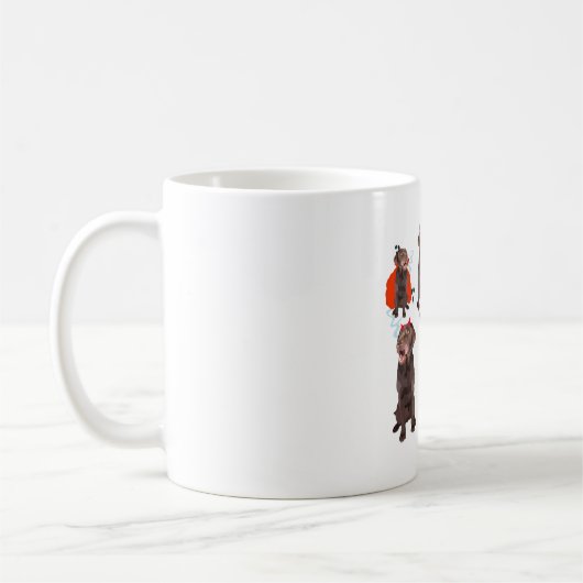 Halloween Labrador hond Koffiemok (Links)