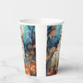 Halloween Labrador met pompoenen eng Papieren Bekers (Links)