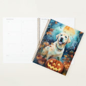 Halloween Labrador met pompoenen eng Planner (Display)