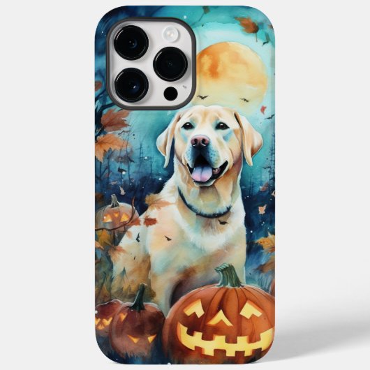 Halloween Labrador Met Pompoenen Griezelen Case-Mate iPhone Case (Achterkant)