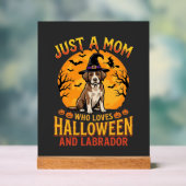 Halloween Labrador Moeder Heks Hond Ontwerp_1 Acryl Bord (Neutraal)