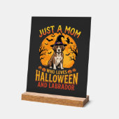Halloween Labrador Moeder Heks Hond Ontwerp_1 Acryl Bord (Hoek)