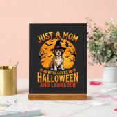 Halloween Labrador Moeder Heks Hond Ontwerp_1 Acryl Bord (Huwelijk)