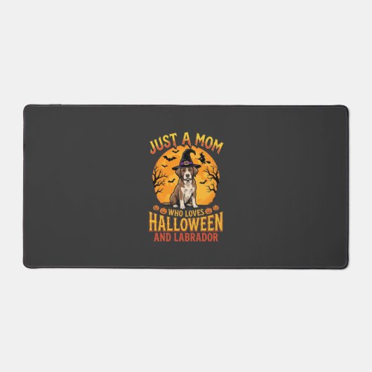 Halloween Labrador Moeder Heks Hond Ontwerp_1 Bureaumat (Voorkant)