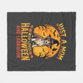 Halloween Labrador Moeder Heks Hond Ontwerp_1 Fleece Deken (Voorkant (Horizontaal))
