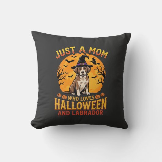 Halloween Labrador Moeder Heks Hond Ontwerp_1 Kussen (Voorkant)