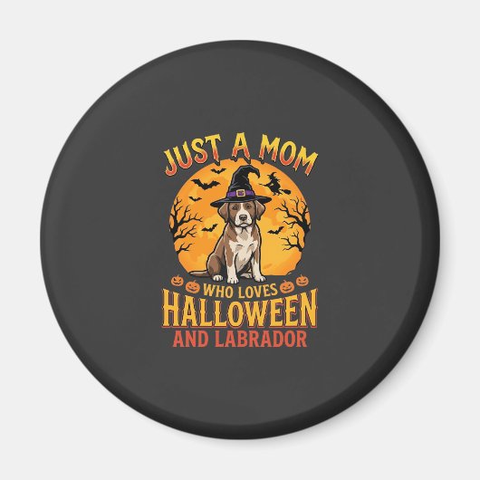 Halloween Labrador Moeder Heks Hond Ontwerp_1 Magneet (Voorkant)