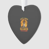 Halloween Labrador Moeder Heks Hond Ontwerp_1 Ornament (voorkant)