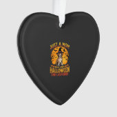 Halloween Labrador Moeder Heks Hond Ontwerp_1 Ornament (voorkant)