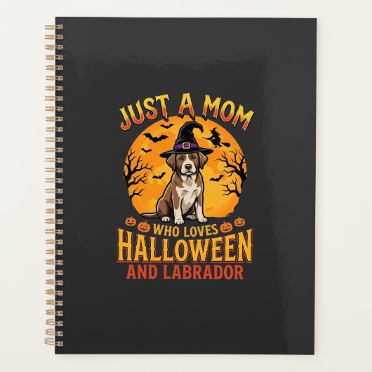 Halloween Labrador Moeder Heks Hond Ontwerp_1 Planner (Voorkant)