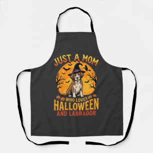 Halloween Labrador Moeder Heks Hond Ontwerp_1 Schort