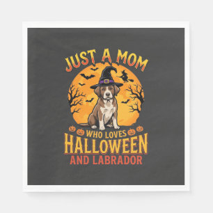 Halloween Labrador Moeder Heks Hond Ontwerp_1 Servet