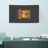 Halloween Labrador Moeder Heks Hond Ontwerp_1 Spandoek (Beurs)
