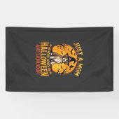 Halloween Labrador Moeder Heks Hond Ontwerp_1 Spandoek (Horizontaal)