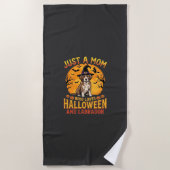 Halloween Labrador Moeder Heks Hond Ontwerp_1 Strandlaken (Voorkant)