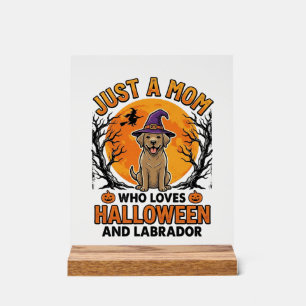 Halloween Labrador Moeder Vintage Hond Design_1 Acryl Bord