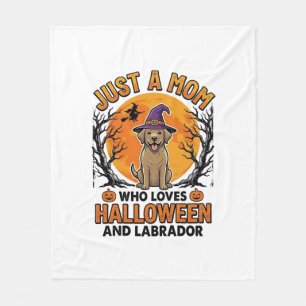 Halloween Labrador Moeder Vintage Hond Design_1 Fleece Deken