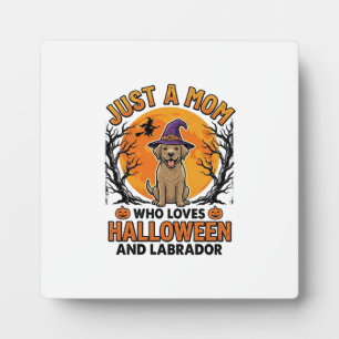 Halloween Labrador Moeder Vintage Hond Design_1 Fotoplaat