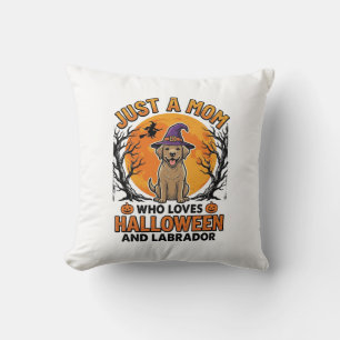 Halloween Labrador Moeder Vintage Hond Design_1 Kussen