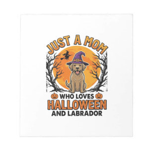 Halloween Labrador Moeder Vintage Hond Design_1 Notitieblok