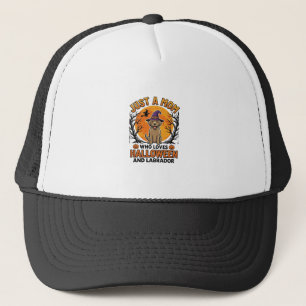 Halloween Labrador Moeder Vintage Hond Design_1 Trucker Pet