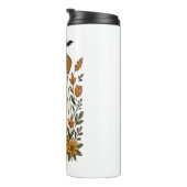 Halloween Labrador Retriever Bloemen Thermosbeker (Geroteerd rechts)