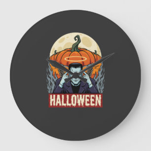 Halloween Labrador Retriever Heks Hond Vintage Vec Grote Klok
