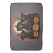Halloween Labrador Retriever Honden Heksenhonden P Badmat (Voorkant Verticaal)