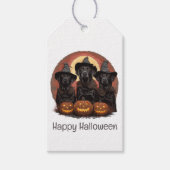 Halloween Labrador Retriever Honden Heksenhonden P Cadeaulabel (Voorkant)
