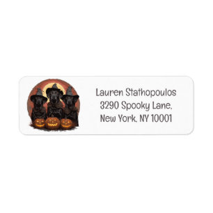 Halloween Labrador Retriever Honden Heksenhonden P Etiket