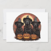 Halloween Labrador Retriever Honden Heksenhonden P Kaart (Voorkant)