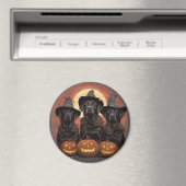 Halloween Labrador Retriever Honden Heksenhonden P Magneet (Insitu (Vaatwasser))