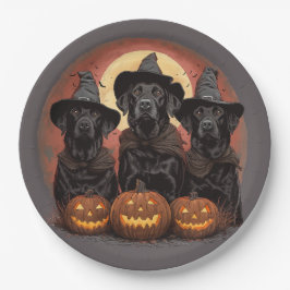 Halloween Labrador Retriever Honden Heksenhonden P Papieren Bordje