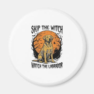 Halloween Labrador Shirt met Waarschuwing voor Spo Magneet