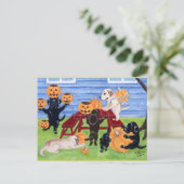 Halloween Labradors! Briefkaart (Staand voorkant)