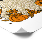 Halloween Lace Ghost Coquette Bloem Bow Bloemen Sp Poster (Hoek)