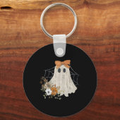 Halloween Lace Ghost Sleutelhanger (Voorkant)