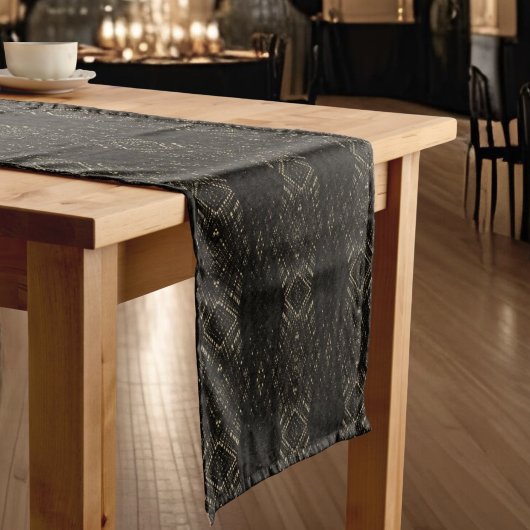 Halloween Lace Hand getekend zwart & bruin Korte Tafelloper