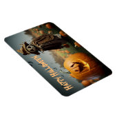 Halloween lachende pompoen foto magneet (Rechterzijde)