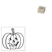 Halloween lachende pompoen leuk Kinder DIY kunst a Rubberstempel (Gestempeld)
