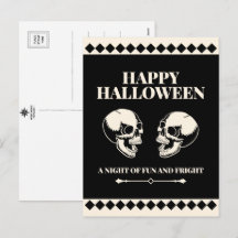 Halloween Lachende Schedels Plezier en Angst