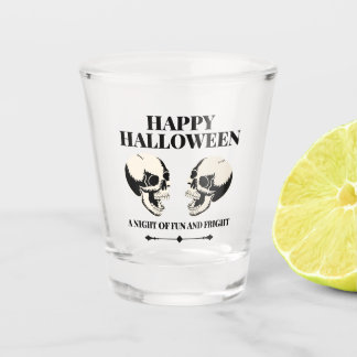 Halloween Lachende Schedels Plezier en Verschrikki Shot Glas