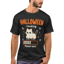 Halloween laden even wachten Grappige zwarte kat 