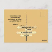 Halloween  Lady Jack O Lantern Zwart Sinaasappel Briefkaart (Achterkant)