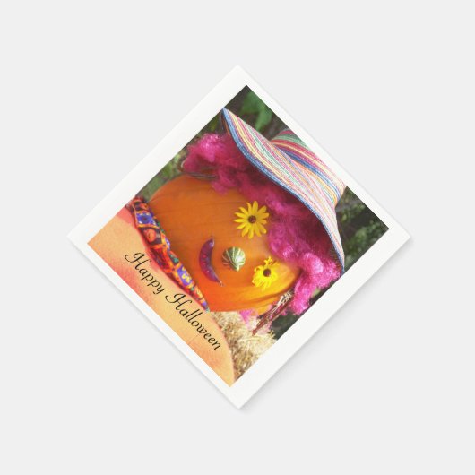 Halloween Lady Scarecrow Servetten (Hoek)