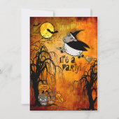 Halloween Lamb-Witch Party (gepersonaliseerd) Kaart (Voorkant)